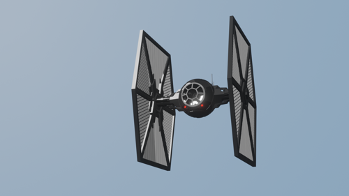Tie Fighter (cartoon shaded) preview image